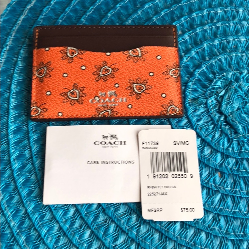 Authentic coach card holder
